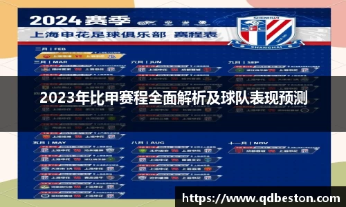 2023年比甲赛程全面解析及球队表现预测